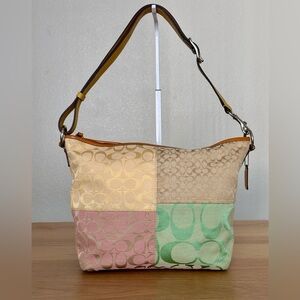Coach Patchwork Pastel Shoulder Bag